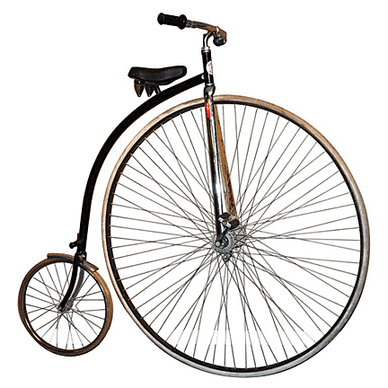 bike with one big wheel is called