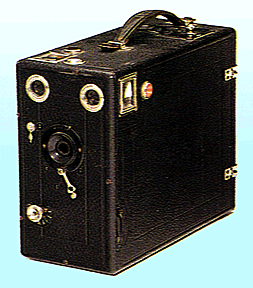 An early Kodak box camera.