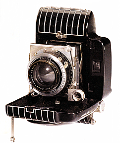 An Art Deco folding camera from the 1920s.