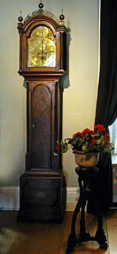 A typical grandfather clock.