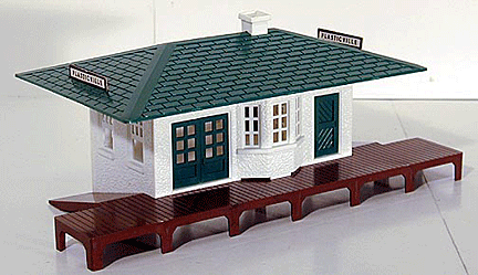 Plasticville Switch Tower Brown Roof O-S-Scale 
