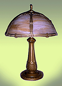 Tiffany-style lamp.