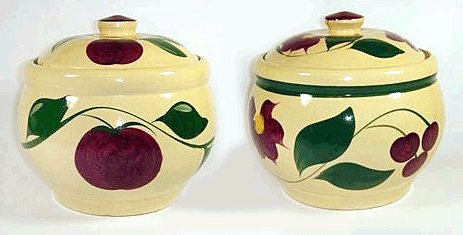 Vintage Watt Pottery bowl with lid