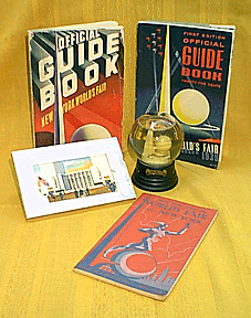 A grouping of items from the 1939 NY World's Fair.